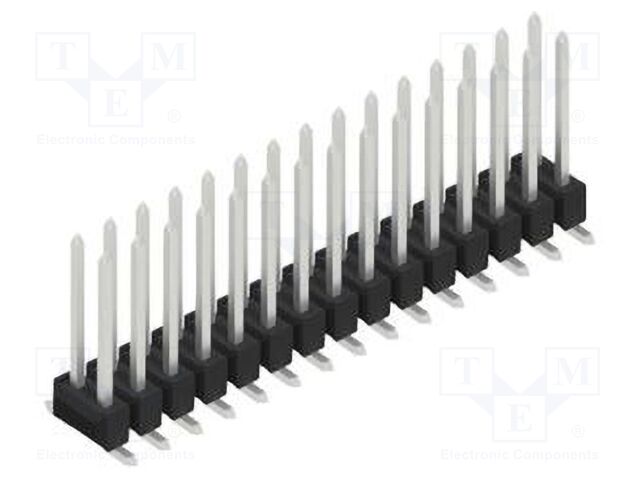 Connector: pin strips; pin header; male; PIN: 30; 2.54mm; SMT; 2x15