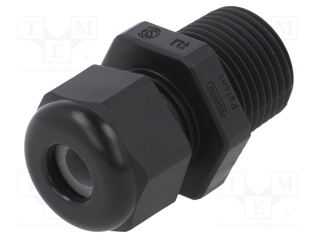 Cable gland; NPT3/8"; IP68; Mat: polyamide; black; UL94V-0