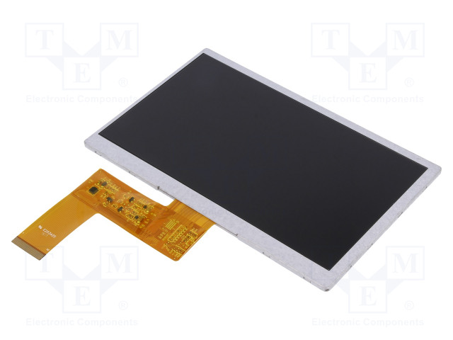 Display: TFT; 7; 800x480; Illumin: LED; Dim:165x104x3.5mm