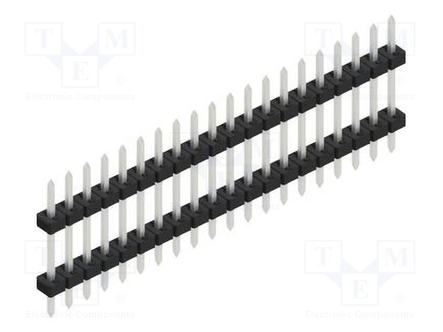 Connector: pin strips; pin header; male; PIN: 20; 2mm; THT; 1x20