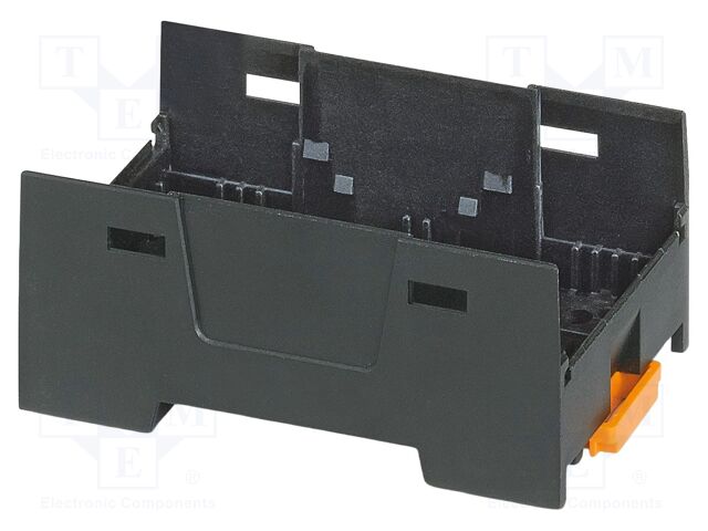 Enclosure base; black; UL94V-0; EH 45 F; for DIN rail mounting