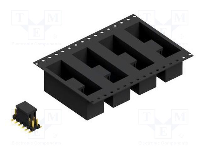 Connector: pin strips; pin header; male; PIN: 12; 2.54mm; SMT; 2x6