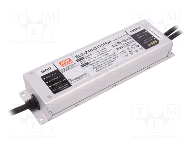 Power supply: switched-mode; Communication: DALI; LED; 239.75W
