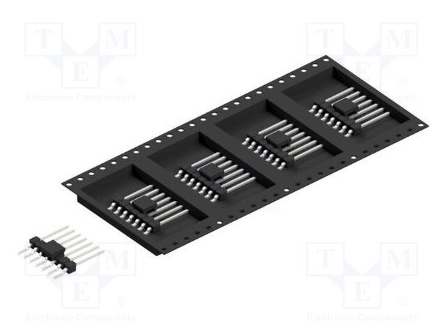 Connector: pin strips; pin header; male; PIN: 7; 2.54mm; SMT; 1x7