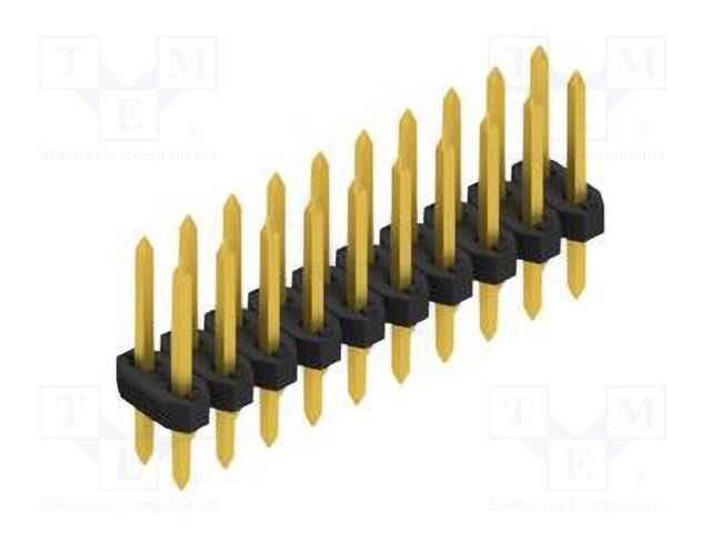 Connector: pin strips; pin header; male; PIN: 20; 2mm; THT; 2x10