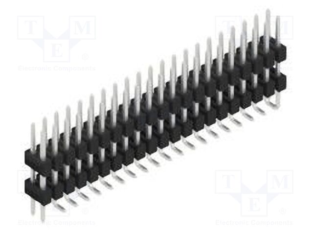 Connector: pin strips; pin header; male; PIN: 42; 2.54mm; SMT; 2x21