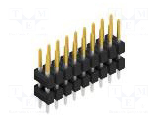 Connector: pin strips; pin header; male; PIN: 18; 2.54mm; THT; 2x9