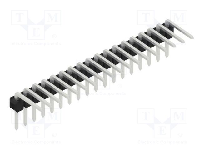 Connector: pin strips; pin header; male; PIN: 18; 2.54mm; THT; 1x18