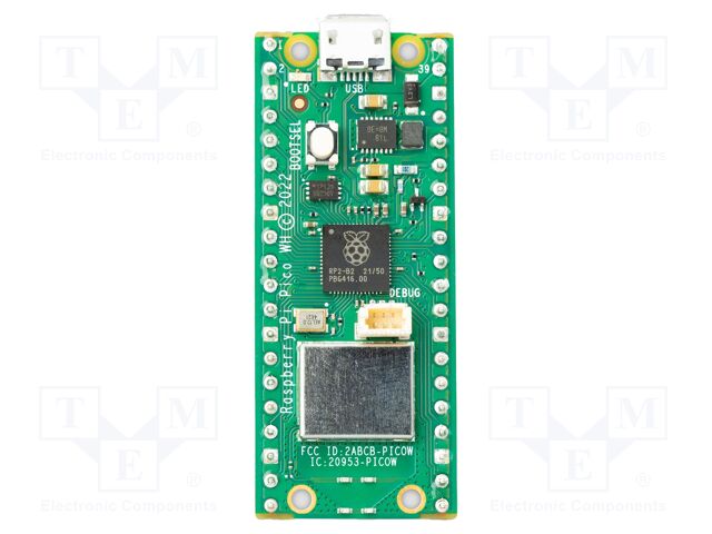 Single-board computer; RP2040; 51x21mm; 1.8÷5.5VDC; f: 2.4GHz