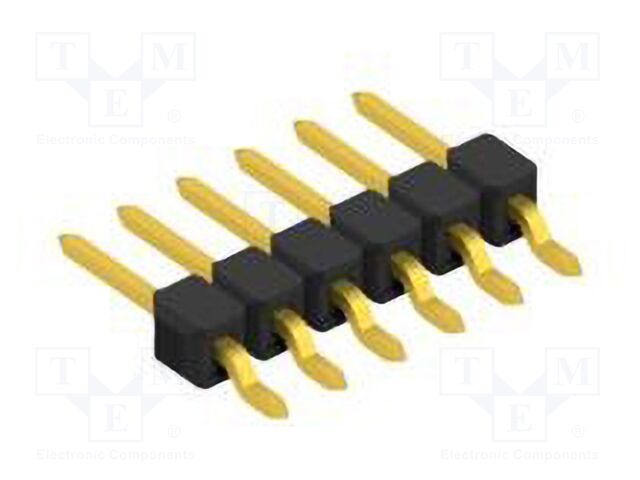 Connector: pin strips; pin header; male; PIN: 6; 2.54mm; SMT; 1x6