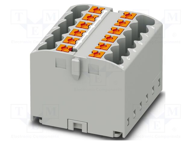 Splice terminal: rail; 24A; 450V; push-in; PA; L: 21.7mm; 0.14÷4mm2