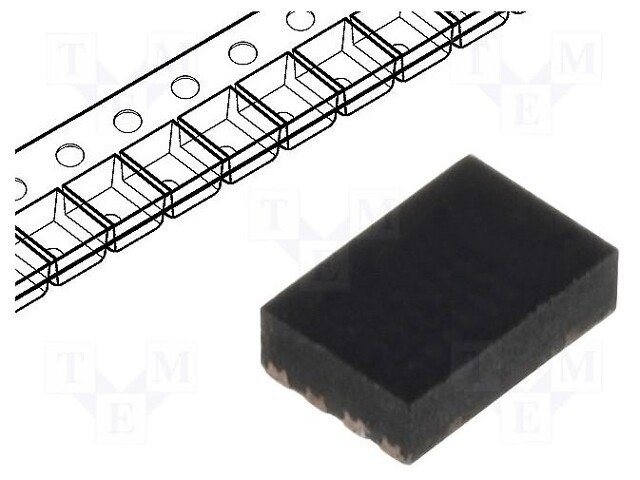 PIC microcontroller; Memory: 1.5kB; SRAM: 41B; 2÷5.5VDC; SMD; DFN8