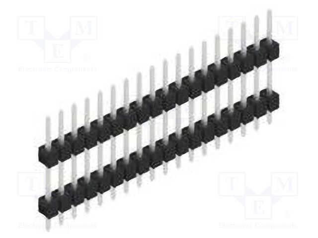 Connector: pin strips; pin header; male; PIN: 18; 2.54mm; THT; 1x18