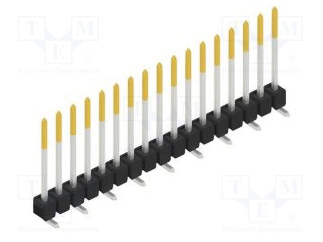 Connector: pin strips; pin header; male; PIN: 17; 2.54mm; SMT; 1x17