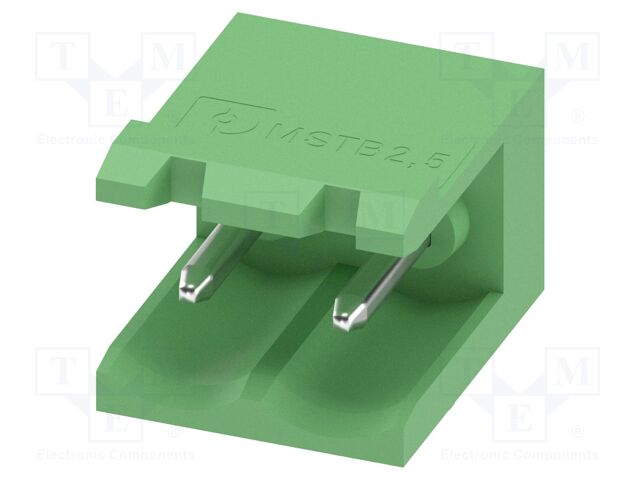 PCB headers, nominal cross section: 2.5 mm?, color: green, n