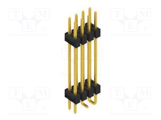 Connector: pin strips; pin header; male; PIN: 8; 2.54mm; SMT; 2x4