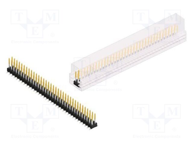 Connector: pin strips; pin header; male; PIN: 70; 2.54mm; SMT; 2x35