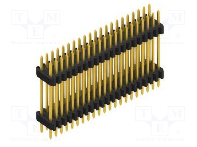 Connector: pin strips; pin header; male; PIN: 42; 1.27mm; THT; 2x21