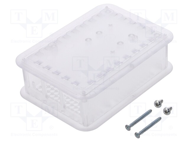 Enclosure: for computer; Raspberry Pi 4 B; semi-transparent