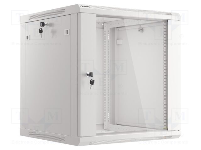 Enclosure: rack cabinet; Standard: 19"; 12U; grey; Z: 600mm; X: 600mm