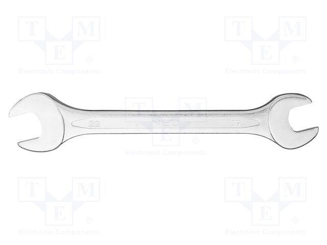 Wrench; spanner; 19mm,22mm; double-sided