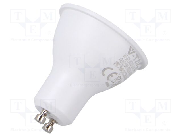LED lamp; neutral white; GU10; 220/240VAC; 1000lm; P: 10W; 100°