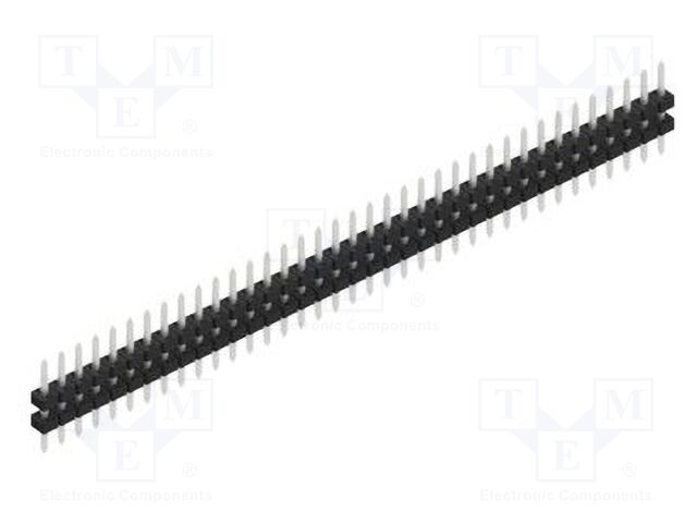 Connector: pin strips; pin header; male; PIN: 37; 2mm; THT; 1x37