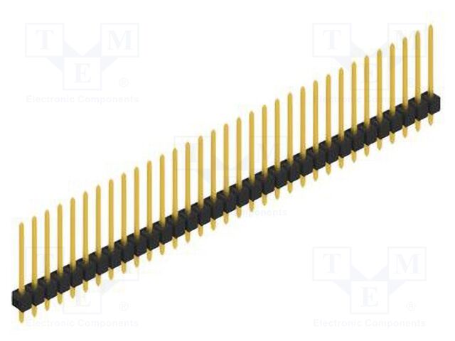 Connector: pin strips; pin header; male; PIN: 33; 2.54mm; THT; 1x33