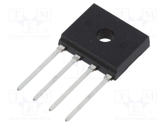 Single-phase bridge rectifier; Urmax: 1kV; If: 2A; Ifsm: 60A; D3K