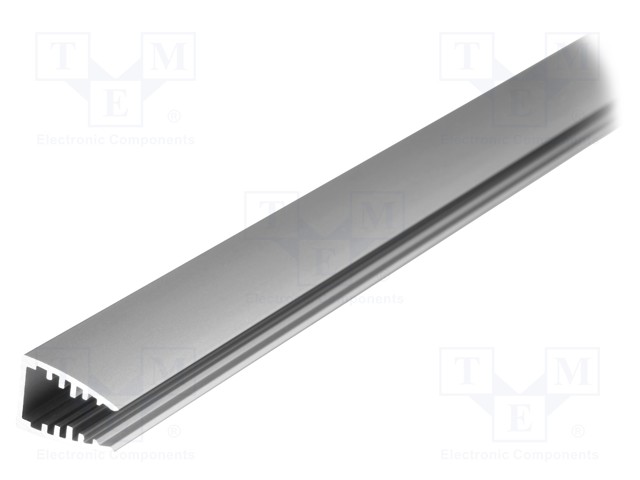 Profiles for LED modules; edge; natural; L: 1m; aluminium