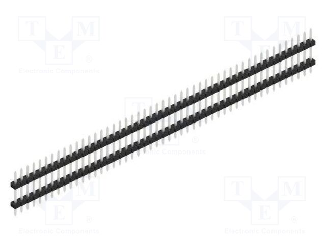 Connector: pin strips; pin header; male; PIN: 49; 2mm; THT; 1x49