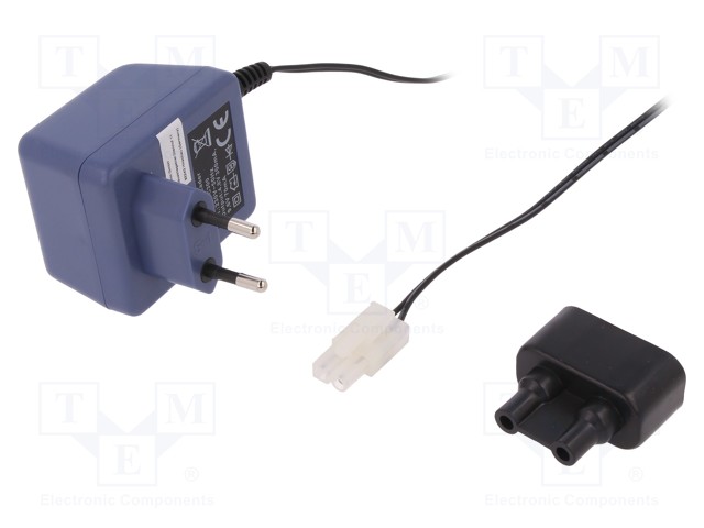 Charger: for rechargeable batteries; Ni-Cd,Ni-MH; 300mA; Plug: EU