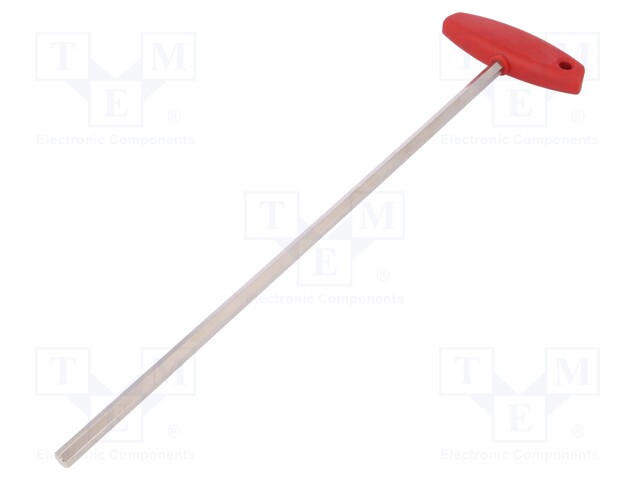 Key; hexagon keys; HEX 8mm; Overall len: 182mm; Kind of handle: T