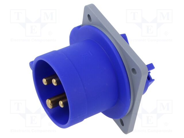 Connector: AC supply 3-phase; socket; male; straight; -25÷40°C