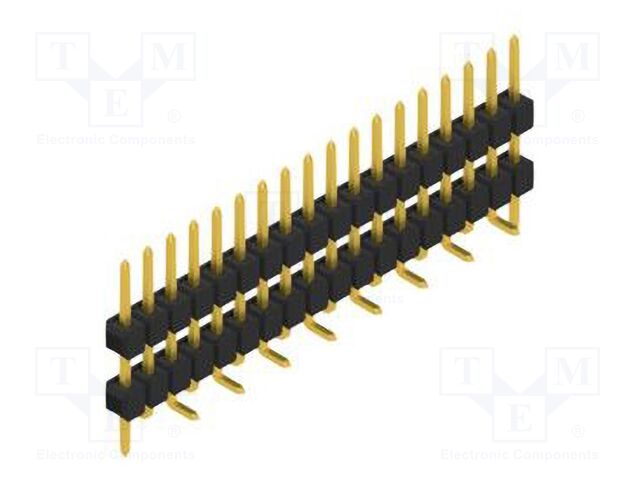 Connector: pin strips; pin header; male; PIN: 18; 2.54mm; SMT; 1x18