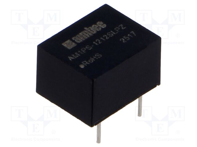 Converter: DC/DC; 1W; Uin: 10.8÷13.2V; Uout: 12VDC; Iout: 84mA; DIP8