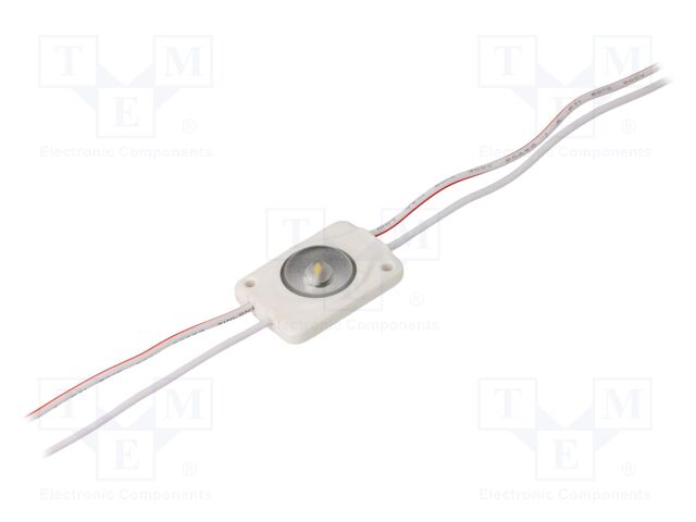 LED; white; 4000K; 1W; 90lm; IP66; 170°; No.of diodes: 1; -25÷55°C