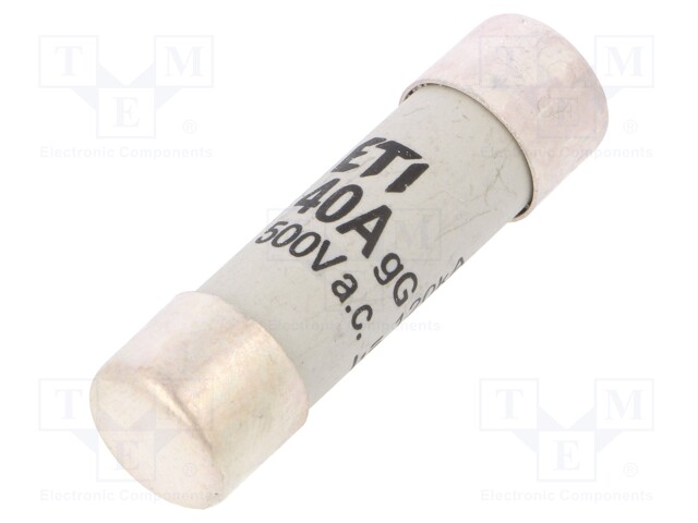 Fuse: fuse; gG; 40A; 500VAC; cylindrical,industrial; 14x51mm