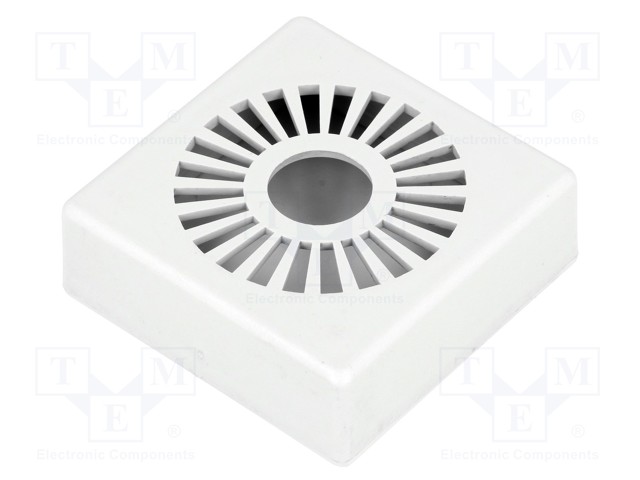 Enclosure: for alarms; X: 44mm; Y: 44mm; Z: 15mm; ABS; grey