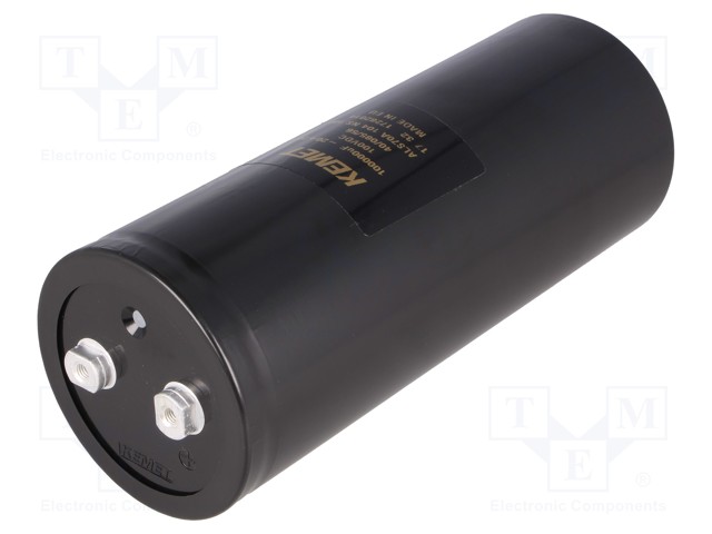 Capacitor: electrolytic; 100000uF; 100VDC; Leads: screw; ESR: 8mΩ