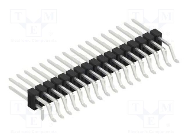 Connector: pin strips; pin header; male; PIN: 34; 2.54mm; SMT,THT