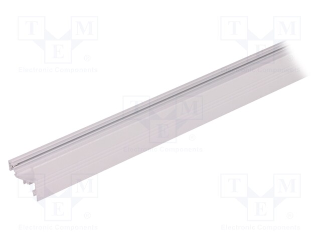 Profiles for LED modules; angular; white; L: 1m; aluminium; 30/60°