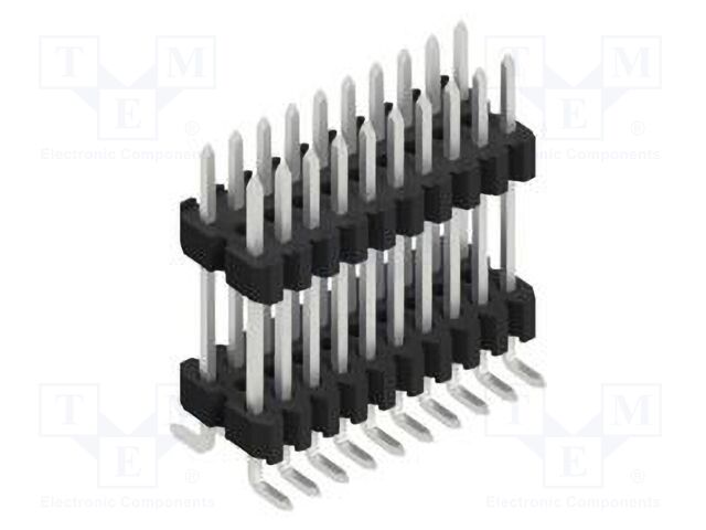 Connector: pin strips; pin header; male; PIN: 20; 1.27mm; SMT; 2x10
