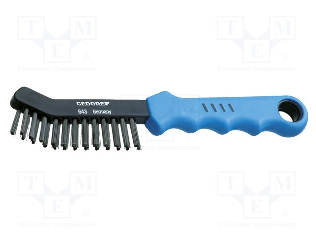 Brush; wire; steel; 290mm; Number of rows: 3