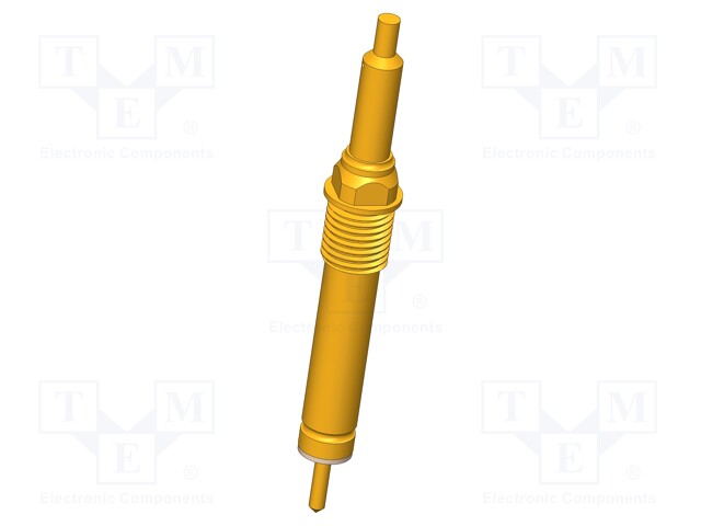 Test needle; Maksimum spring compression: 5mm; 3A; Contacts: CuBe