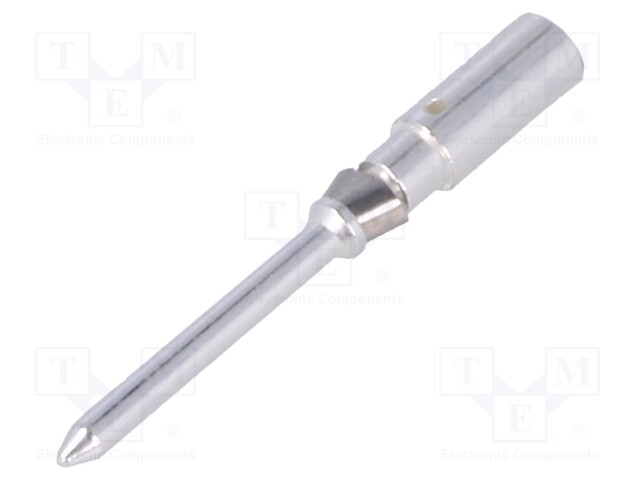 Contact; male; 2.5mm2; Han D; silver plated; crimped; 10A; 3um