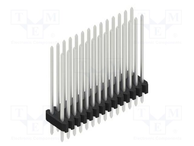 Connector: pin strips; pin header; male; PIN: 28; 1.27mm; THT; 2x14