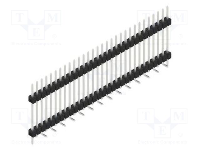 Connector: pin strips; pin header; male; PIN: 30; 2.54mm; SMT; 1x30