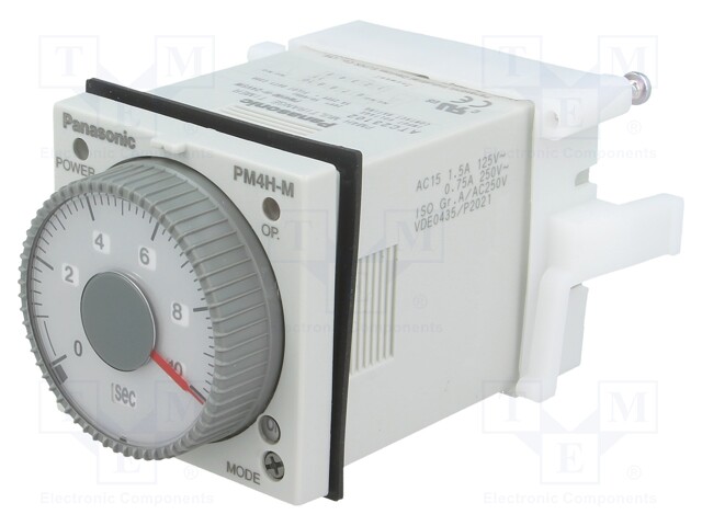 Timer; 0,1s÷500h; DPDT; 250VAC/5A; 24VAC; 24VDC; on panel; -10÷50°C