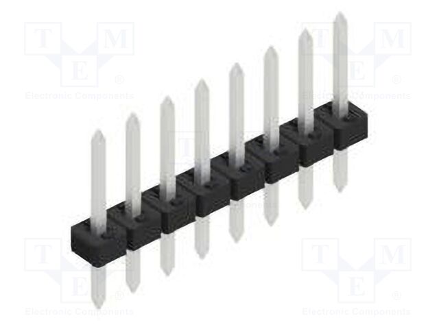 Connector: pin strips; pin header; male; PIN: 8; 2mm; THT; 1x8; 100V